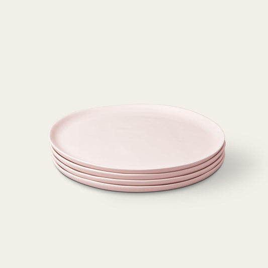 Dinner plates dinnerware by Fable Home, shown in a blushpink finish. – #blushpink