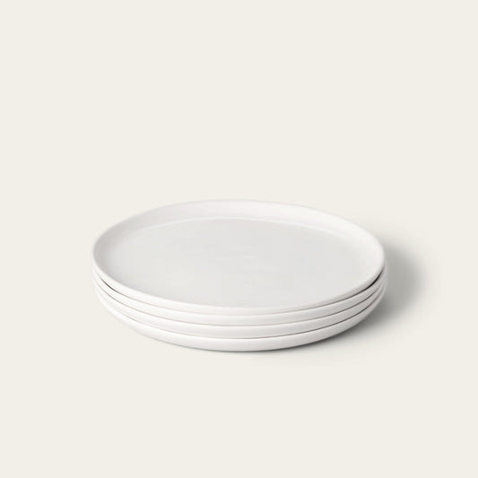 Dinner plates dinnerware by Fable Home, shown in a cloudwhite finish. – #cloudwhite