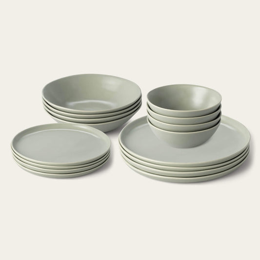 Dinnerware set bundles by Fable Home, in a beachgrassgreen color. – #beachgrassgreen