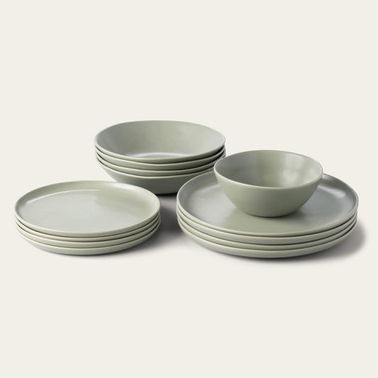 Dinnerware set bundles by Fable Home, in a beachgrassgreen color. – #beachgrassgreen