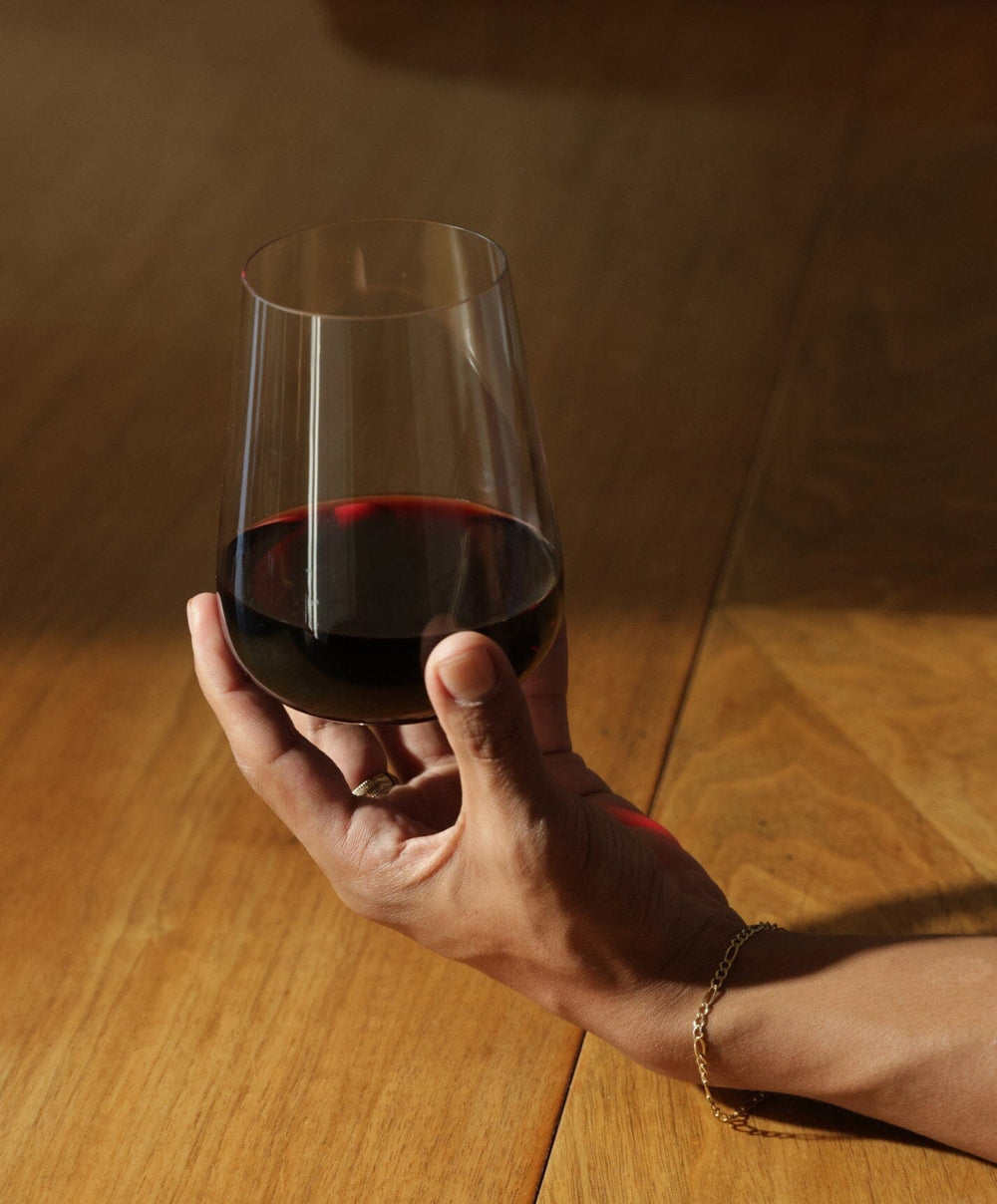 Everyday Wine Set by Fable Home, shown in Clear.
