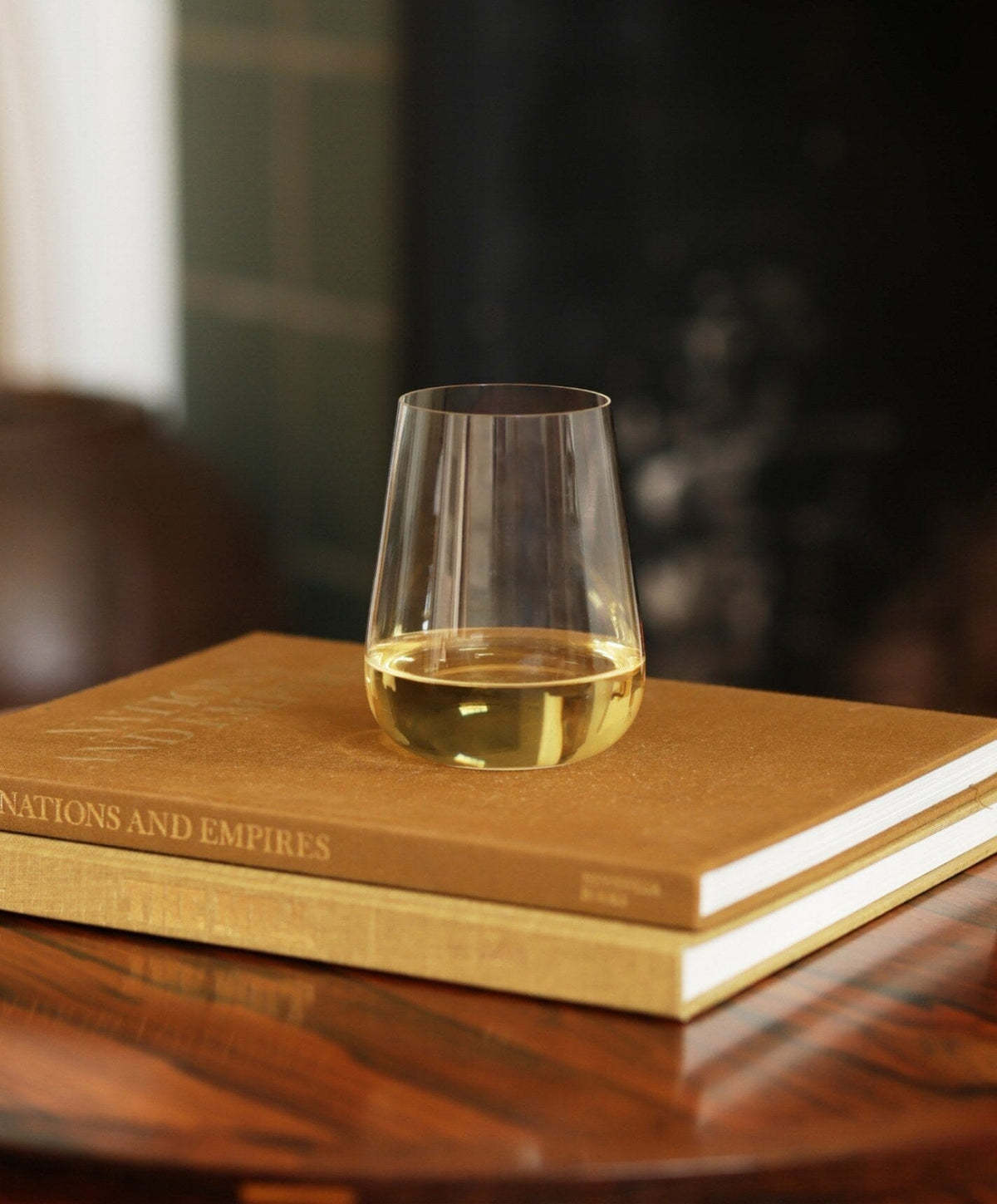 Everyday Wine Set by Fable Home, shown in Clear.