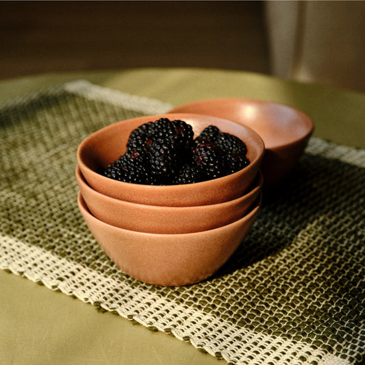 Little Bowls by Fable Home, featured in a canyonclay finish. – #canyonclay