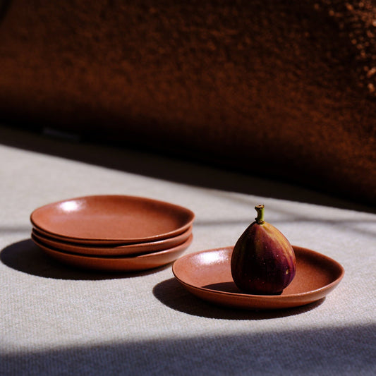Little Plates by Fable Home, featured in a canyonclay finish. – #canyonclay