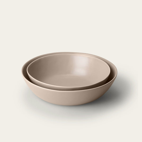 Low serving bowls serveware by Fable Home, in a deserttaupe color. – #deserttaupe