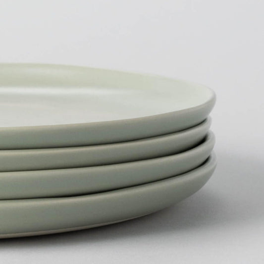 Lunch plates dinnerware by Fable Home, shown in a beachgrassgreen finish. – #beachgrassgreen