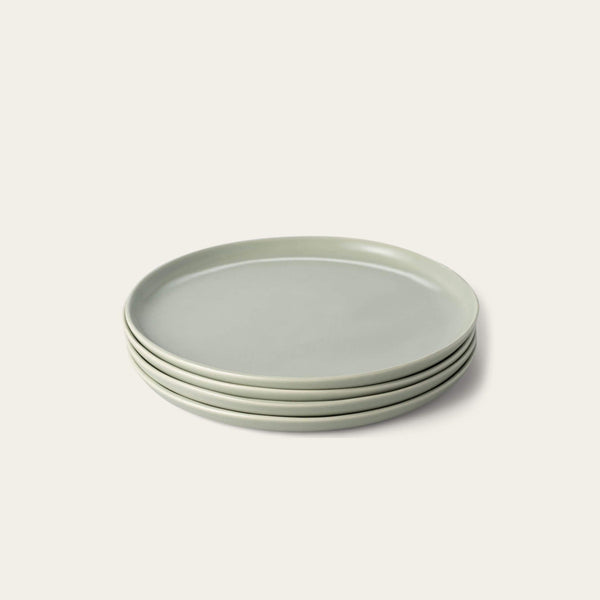Lunch plates dinnerware by Fable Home, shown in a beachgrassgreen finish. – #beachgrassgreen