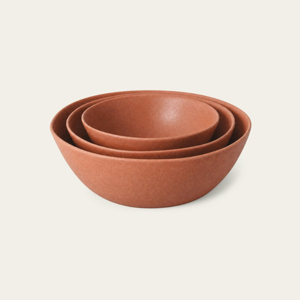 Nested Serving Bowls by Fable Home, featured in a canyonclay color finish. – #canyonclay