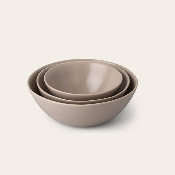 Nested serving bowls dinnerware by Fable Home, in a deserttaupe color. – #deserttaupe