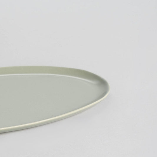 Oval serving platter dinnerware by Fable Home, in a beachgrassgreen color. – #beachgrassgreen