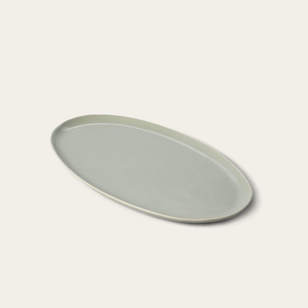 Oval serving platter dinnerware by Fable Home, in a beachgrassgreen color. – #beachgrassgreen