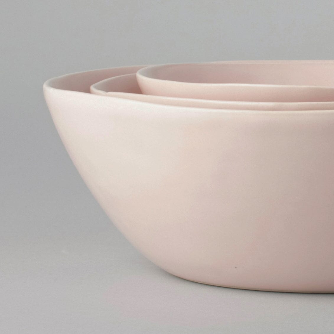 Serving ceramics set bundles by Fable Home, shown in a blushpink finish.