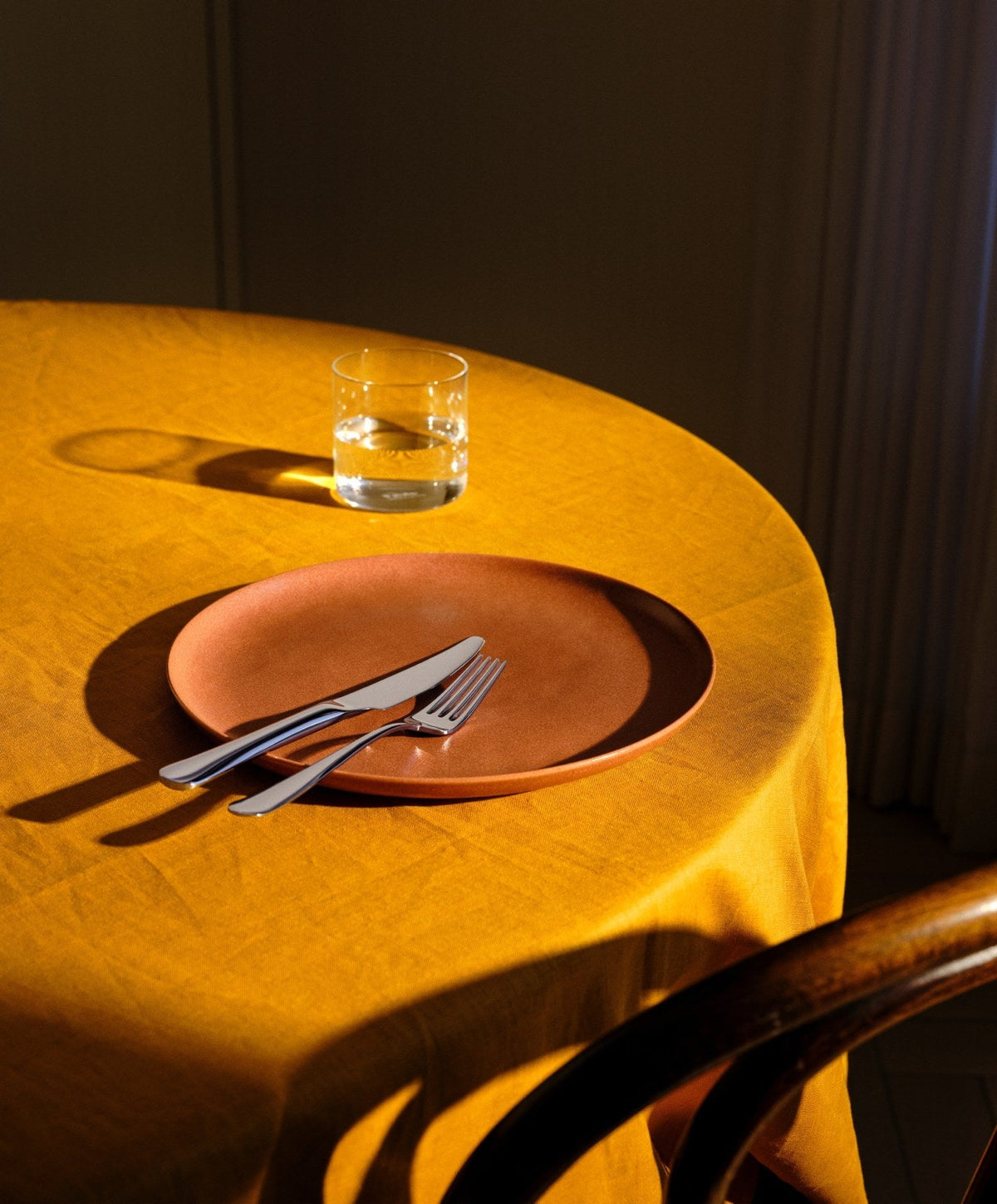 Dinnerware Set by Fable Home, shown in Canyon Clay.