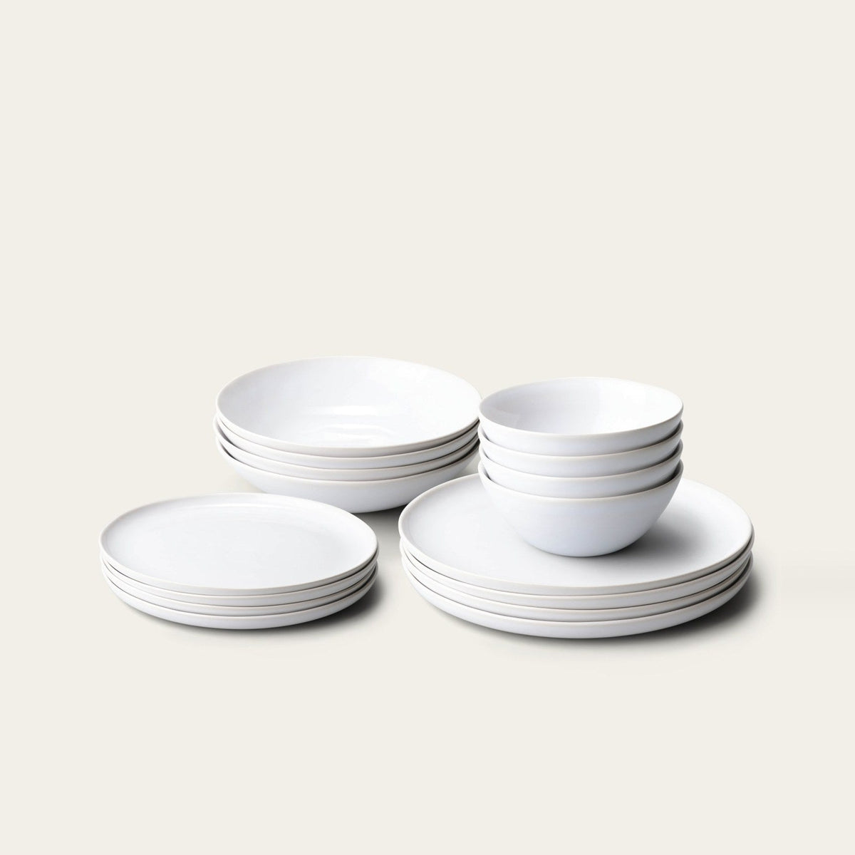 Dinnerware Set by Fable Home, shown in Pearl White.