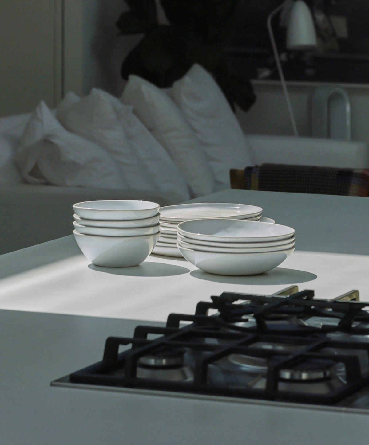 Dinnerware Set by Fable Home, shown in Pearl White.