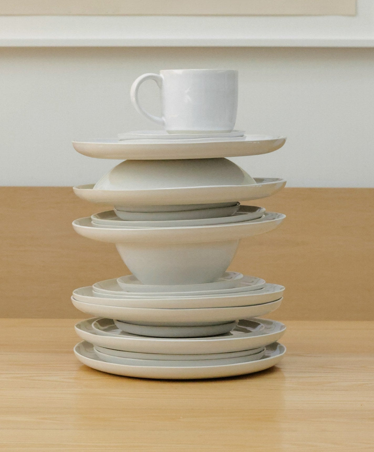 Dinnerware Set by Fable Home, shown in Pearl White.