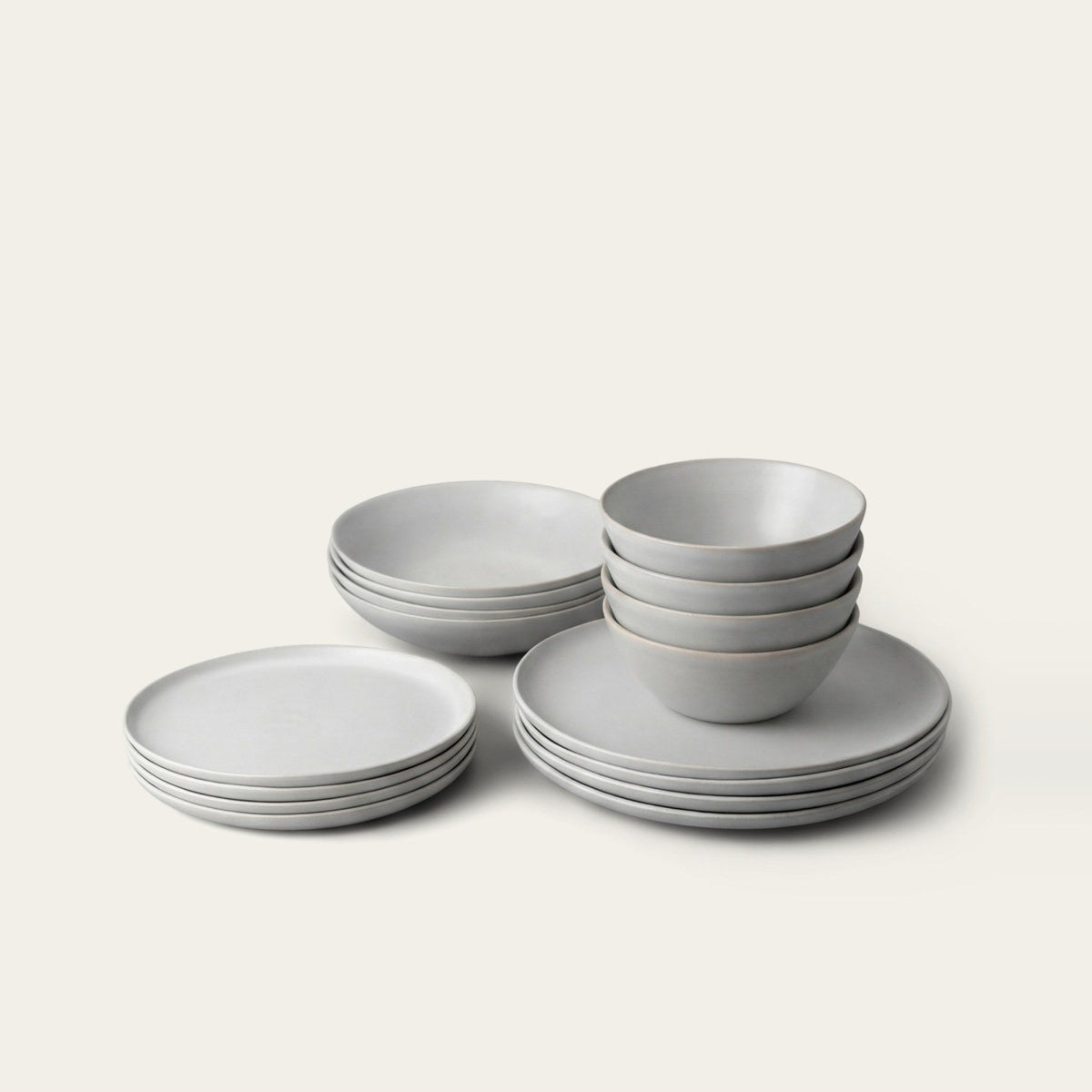 Dinnerware Set by Fable Home, shown in Stone Blue.