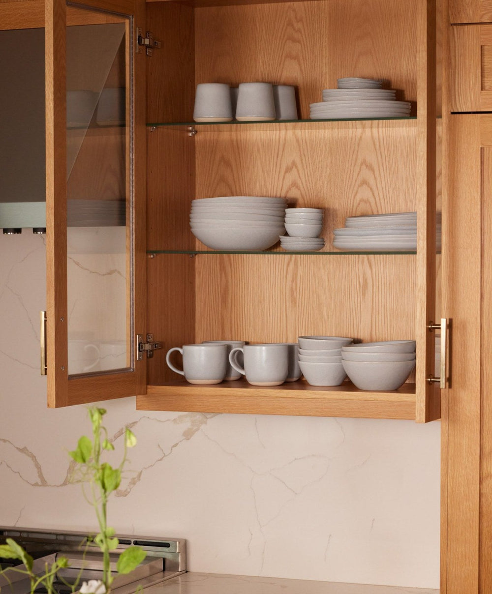Dinnerware Set by Fable Home, shown in Stone Blue.