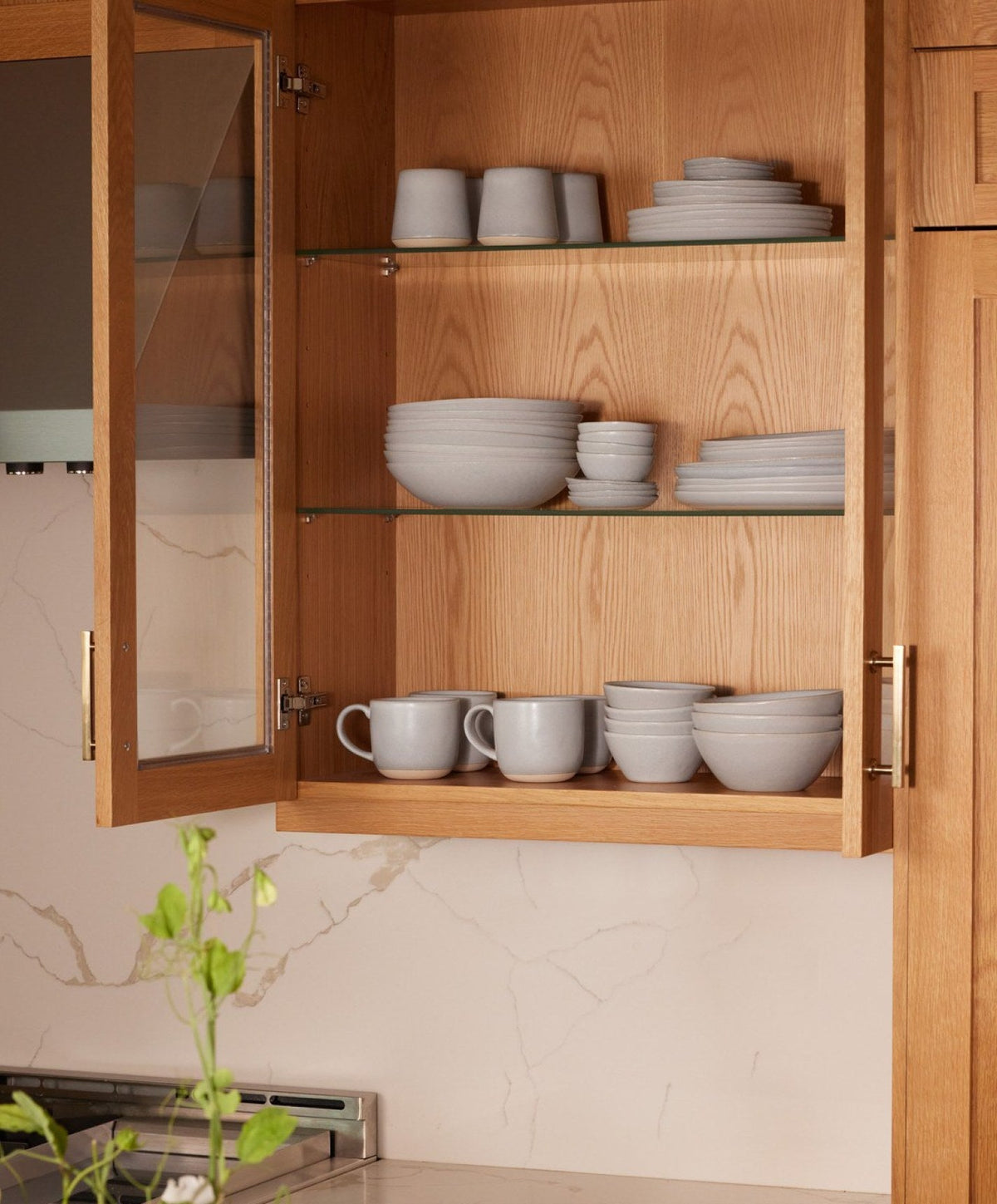 Dinnerware Set by Fable Home, shown in Stone Blue.