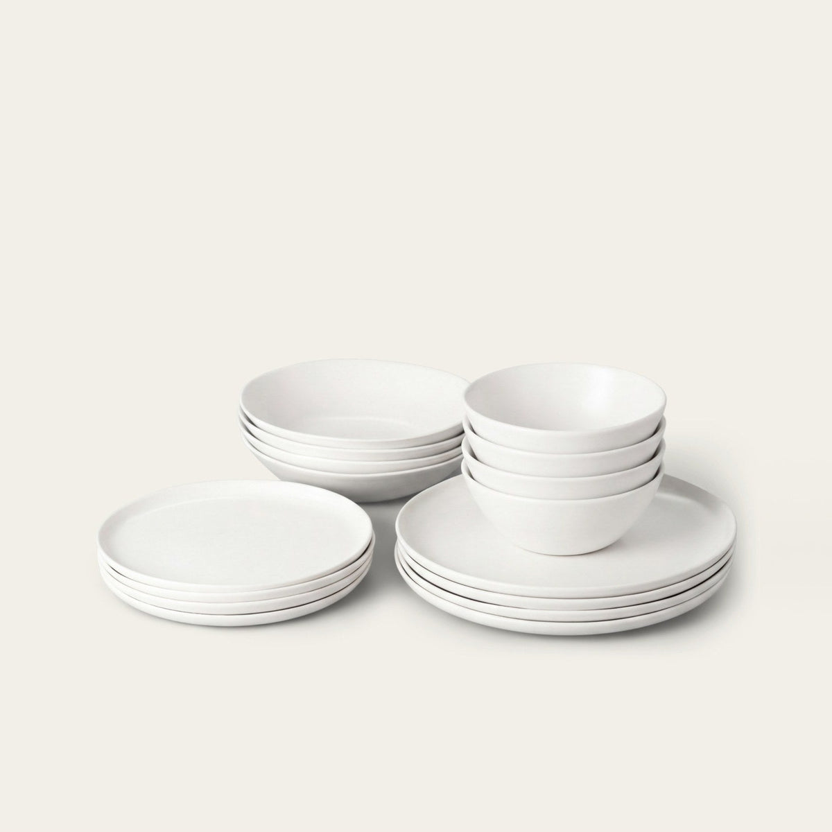 Dinnerware Set by Fable Home, shown in Speckled White.