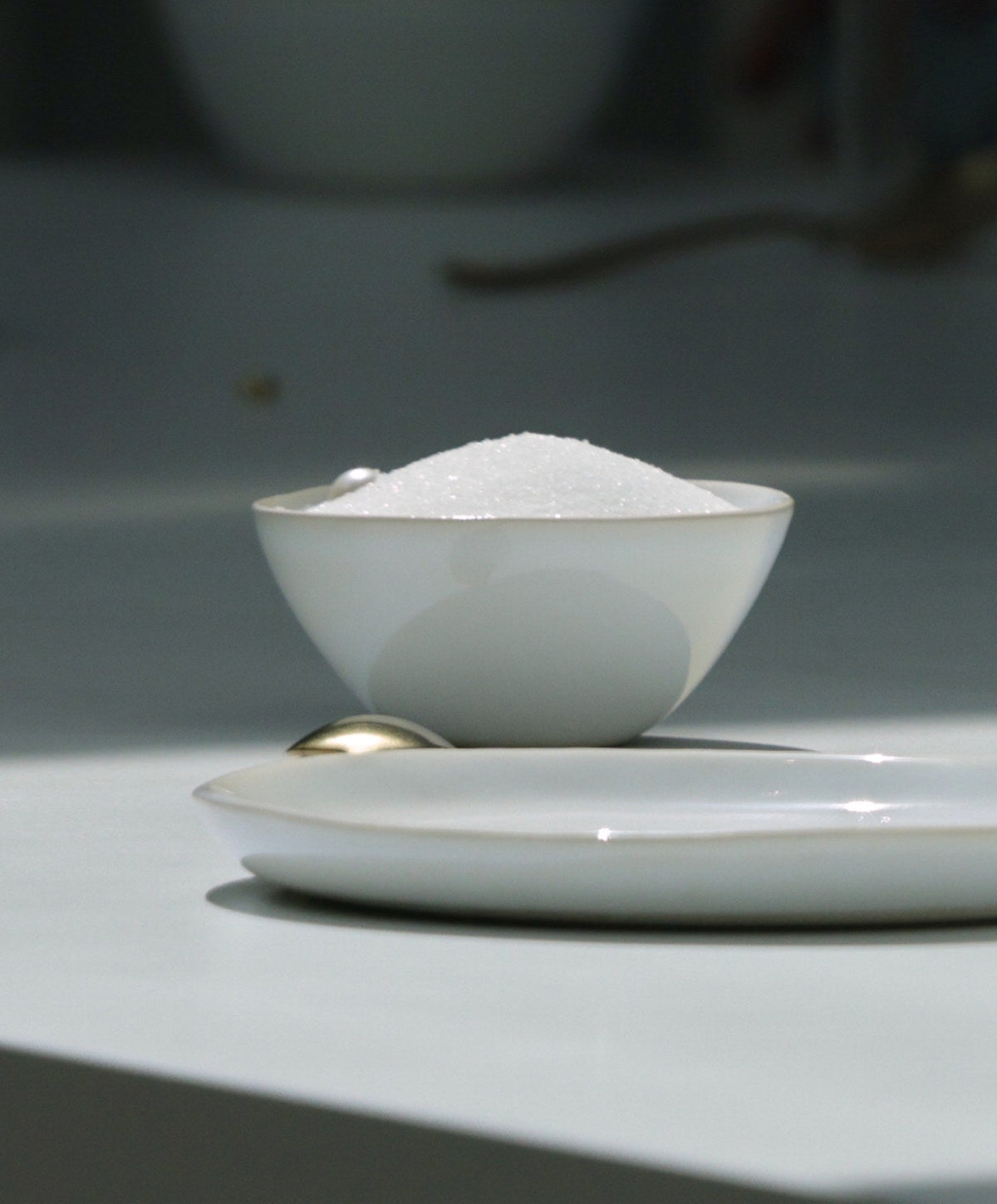 Serving Ceramics Set by Fable Home, shown in Pearl White.