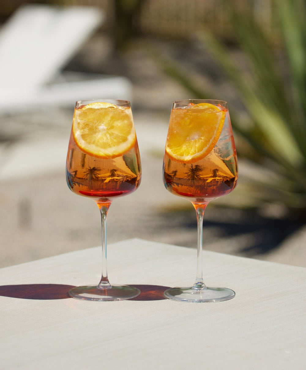 Wine Glasses Pro by Fable Home, shown in Clear.