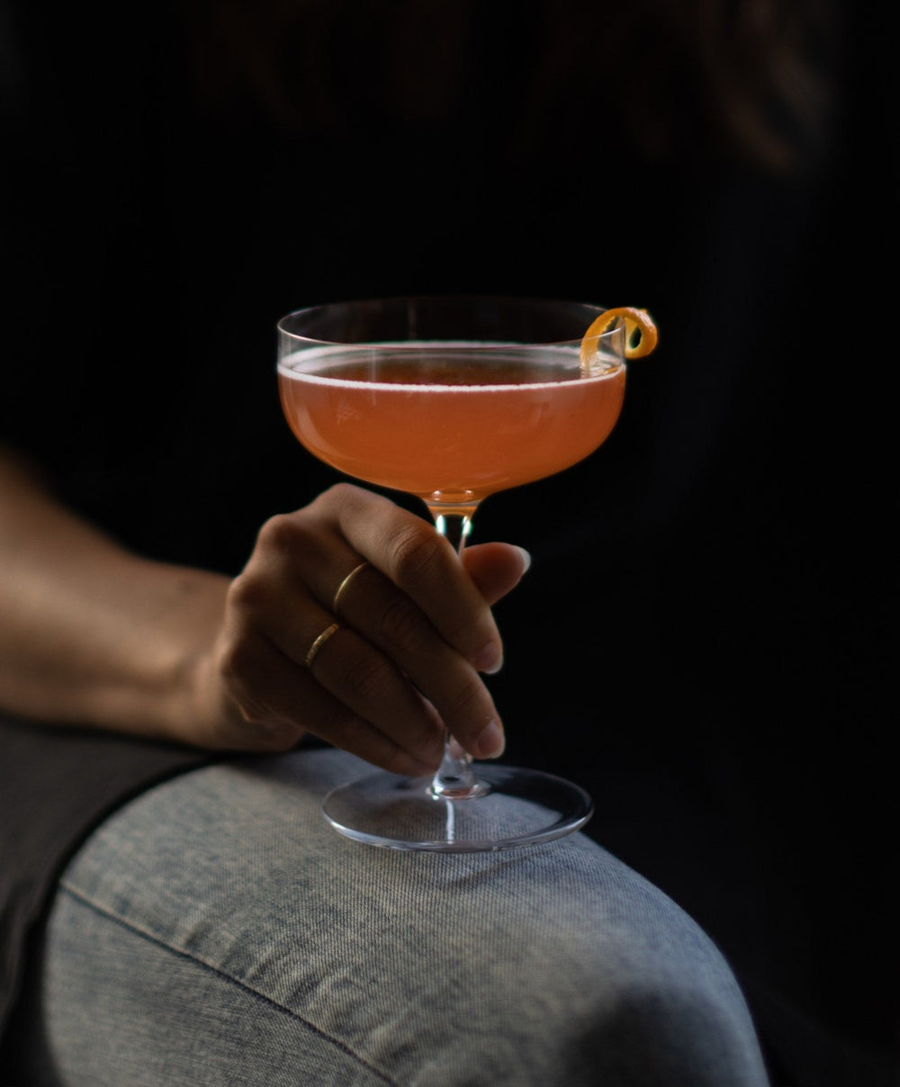 Coupe Glasses Pro by Fable Home, shown in Clear.