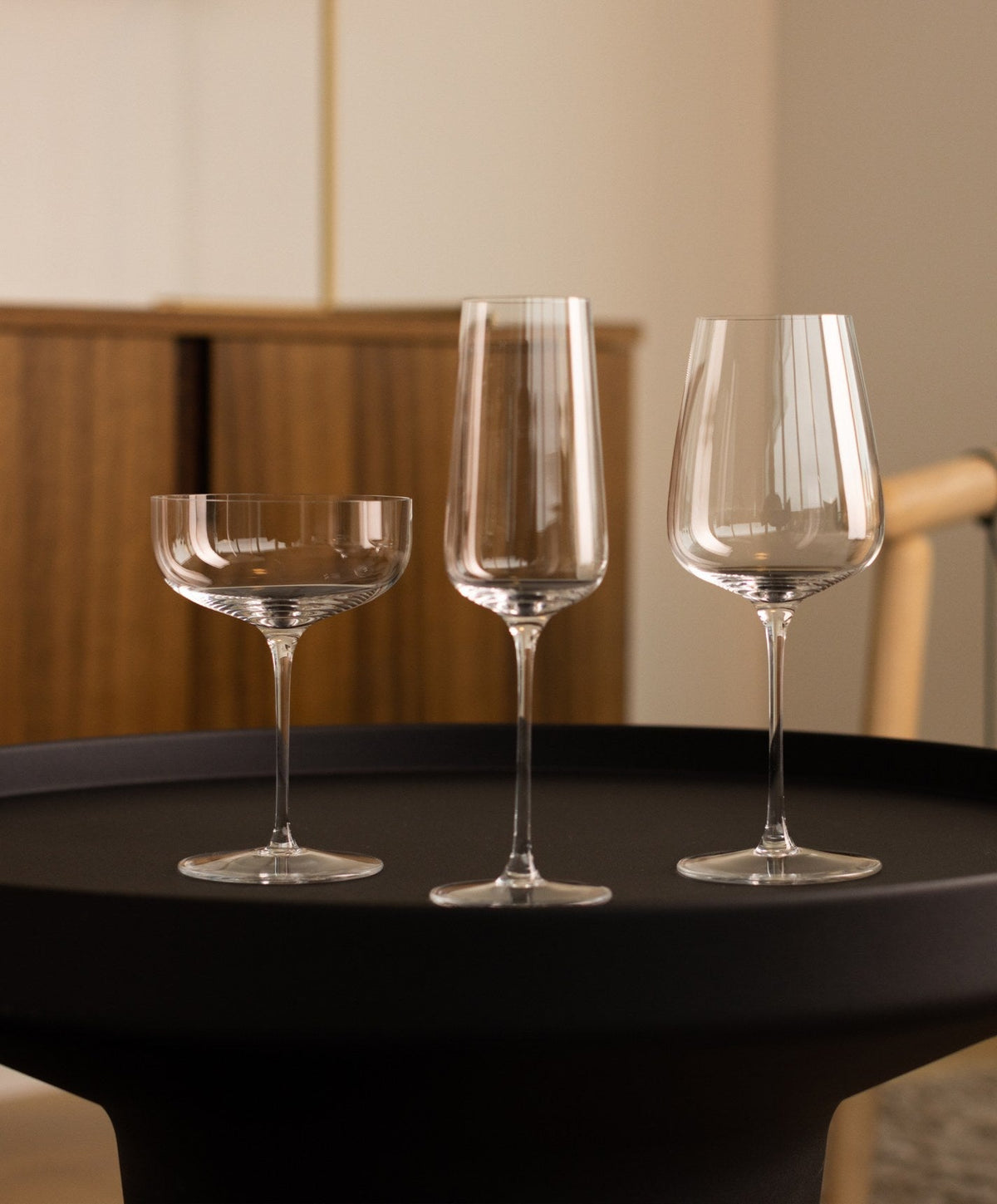 Stemware Set by Fable Home, shown in Clear.
