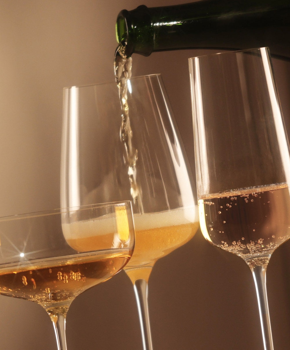 Stemware Set by Fable Home, shown in Clear.
