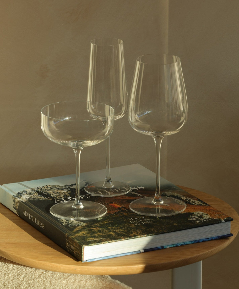 Stemware Set by Fable Home, shown in Clear.