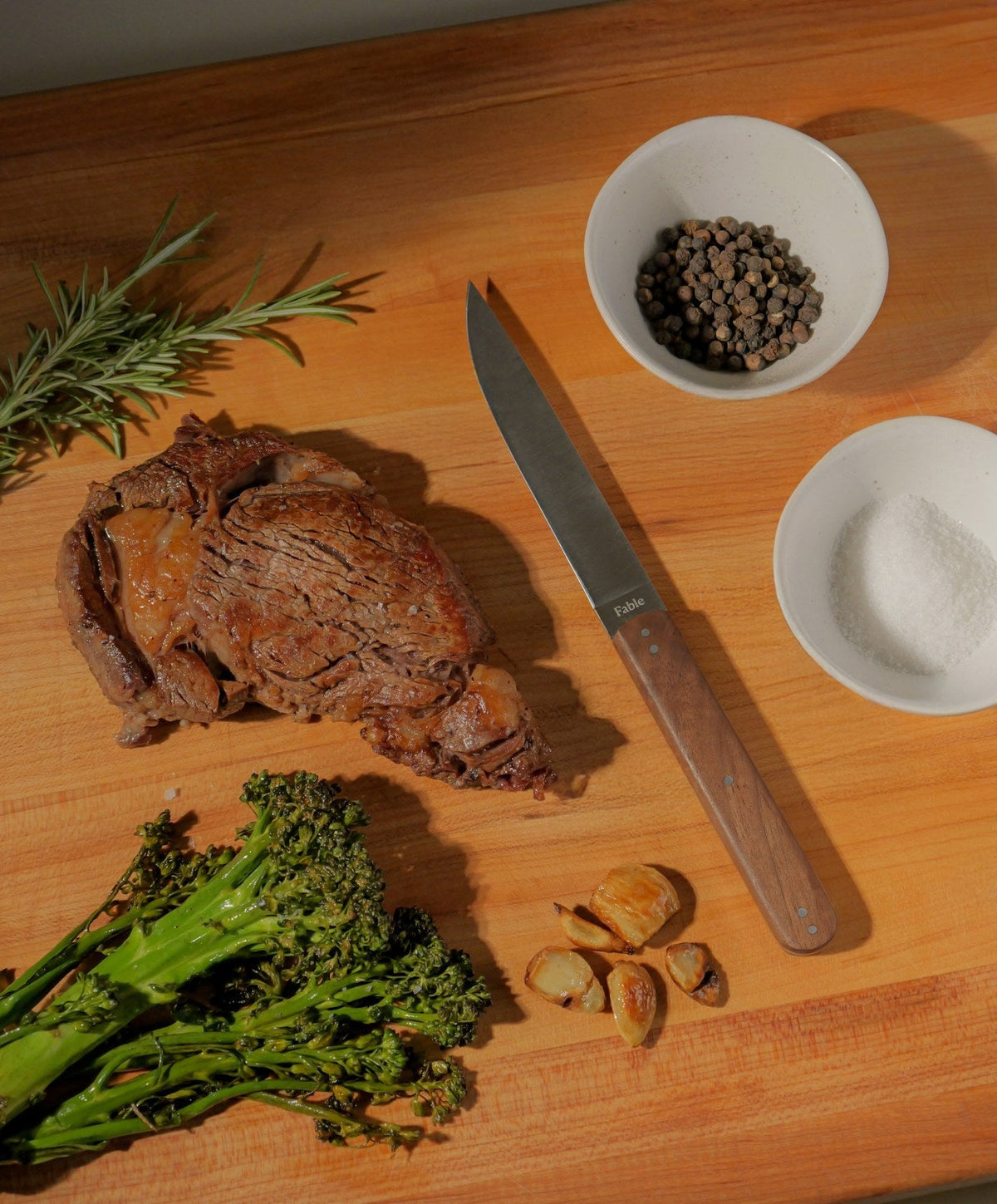 Steak Knives by Fable Home, shown in Walnut.