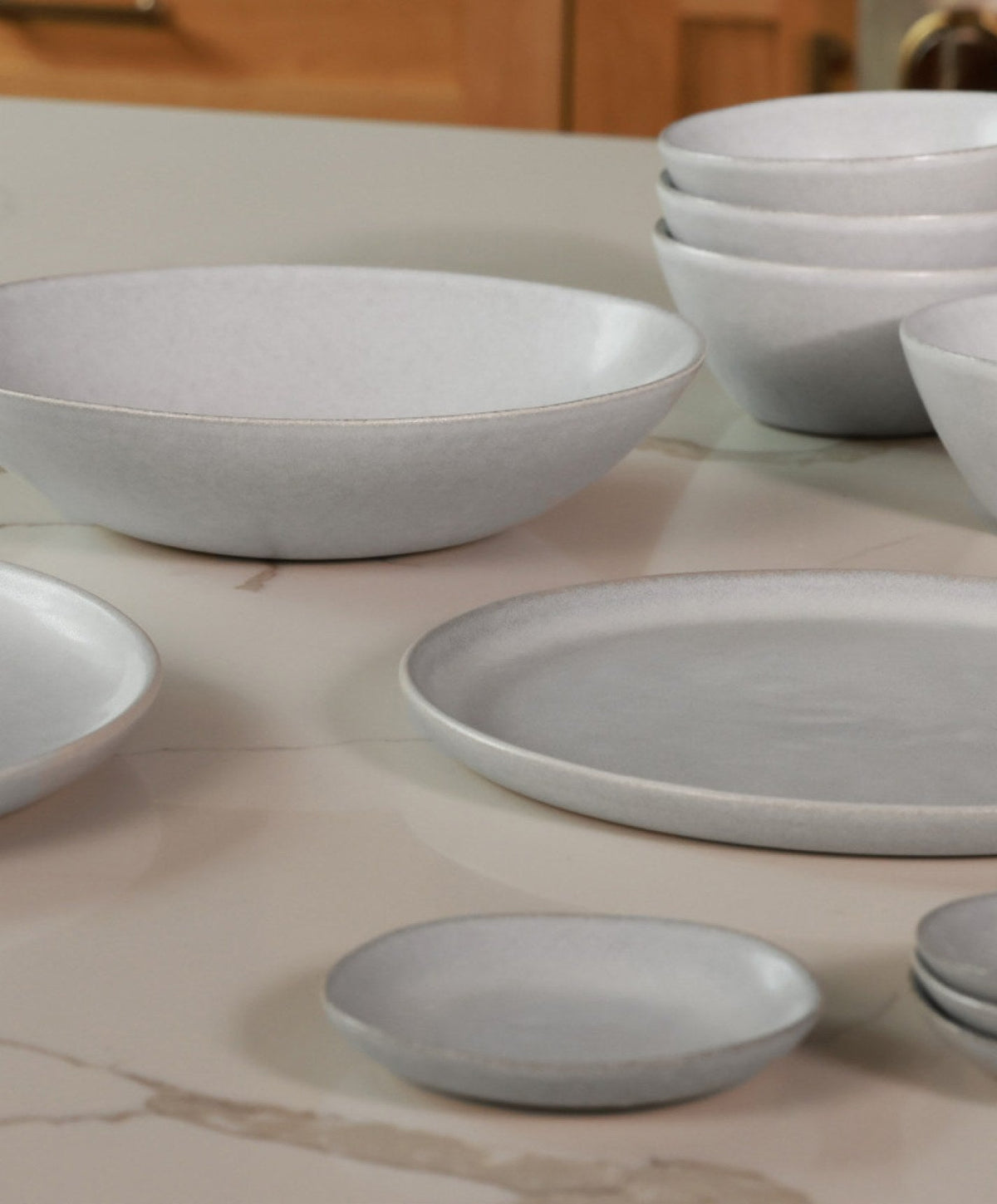 Pasta Bowls by Fable Home, shown in Stone Blue.
