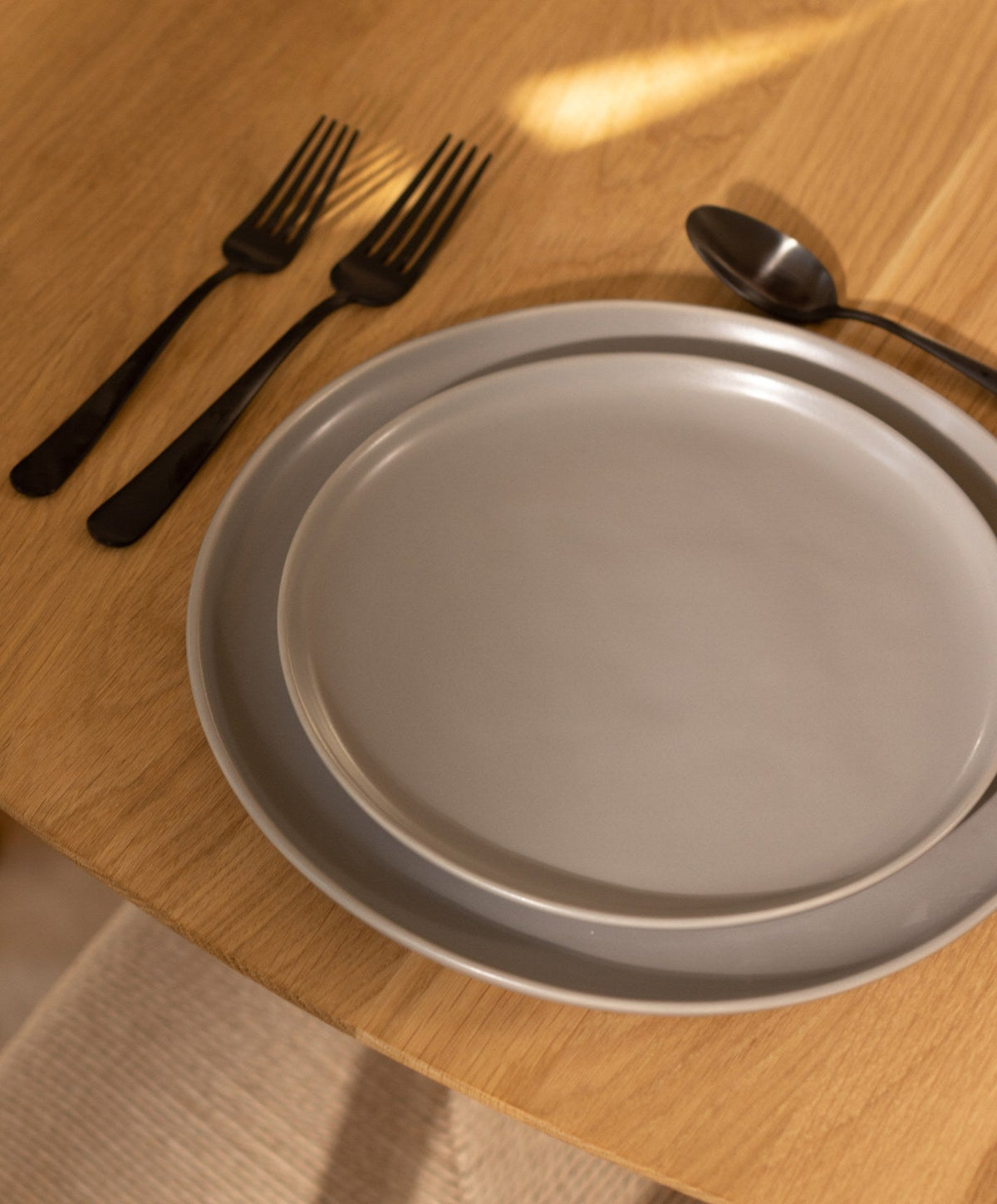 Salad Plates by Fable Home, shown in Dove Gray.
