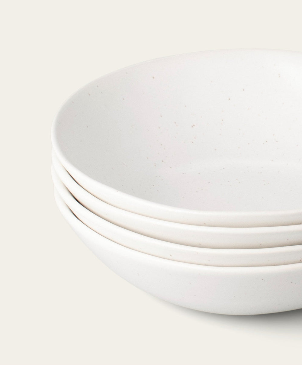 Pasta Bowls by Fable Home, shown in Speckled White.