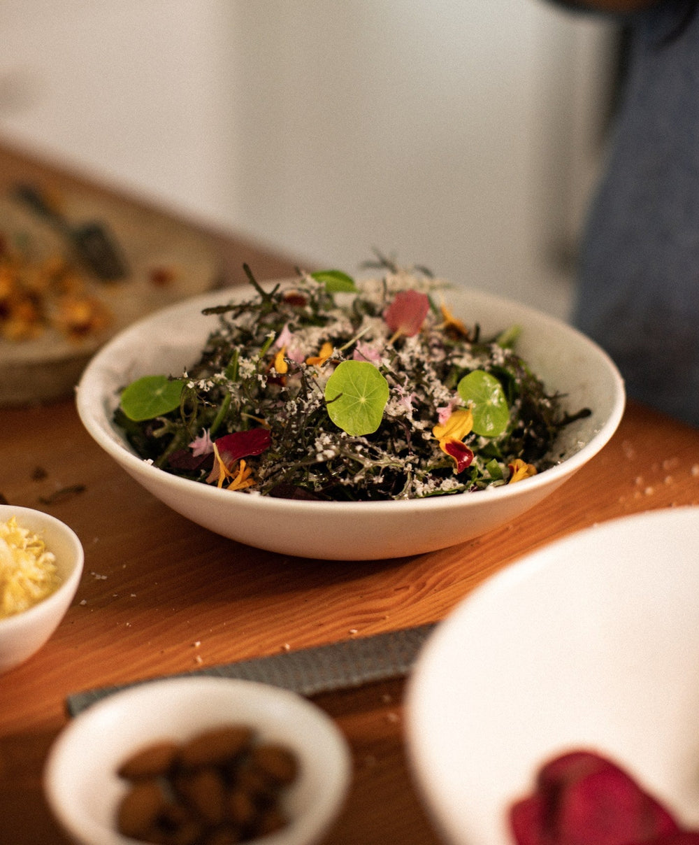 Pasta Bowls by Fable Home, shown in Speckled White.