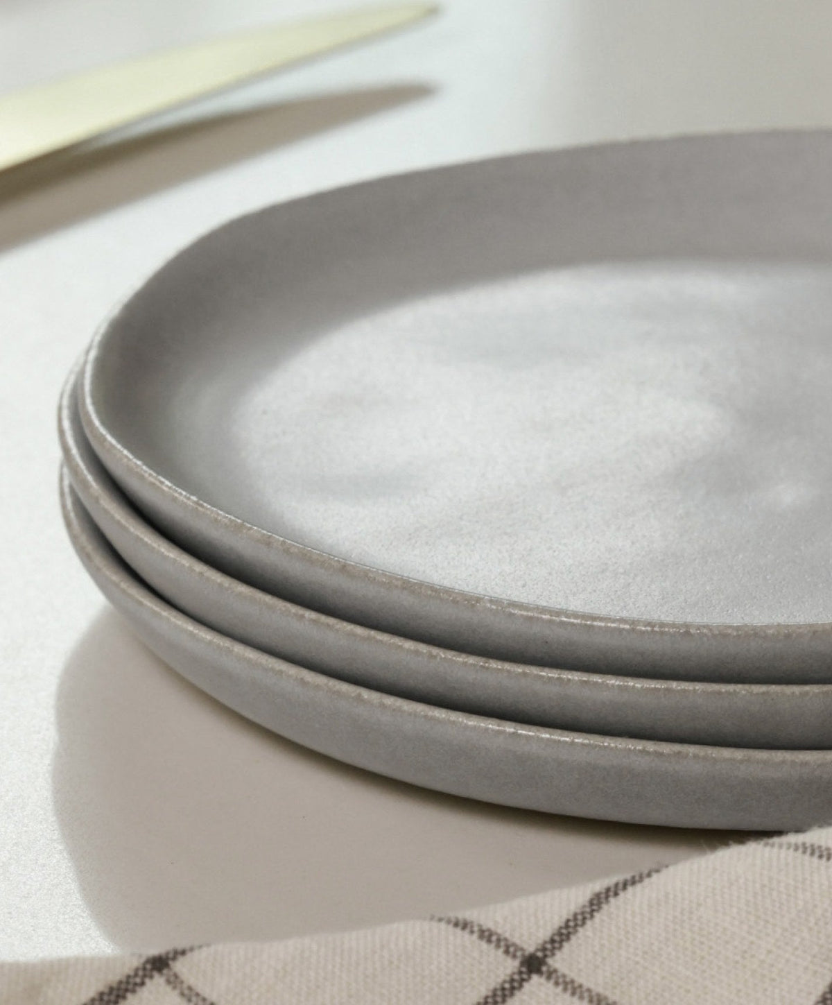 Lunch Plates by Fable Home, shown in Stone Blue.