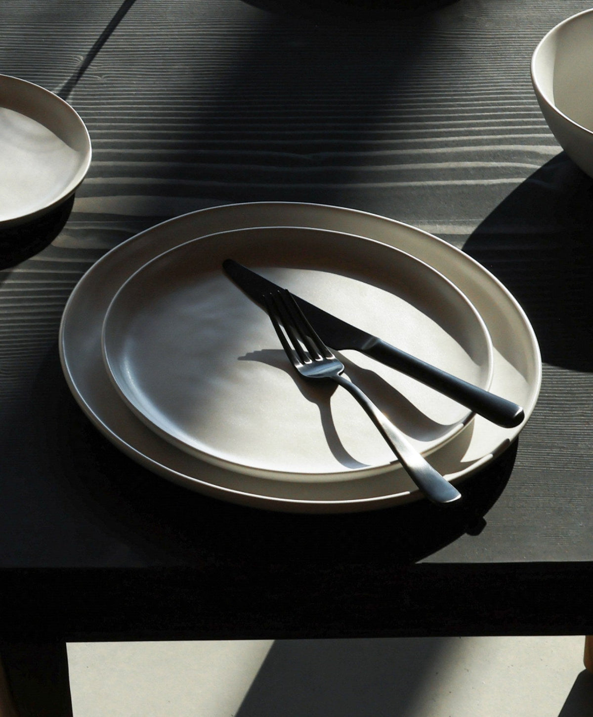 Lunch Plates by Fable Home, shown in Cloud White.