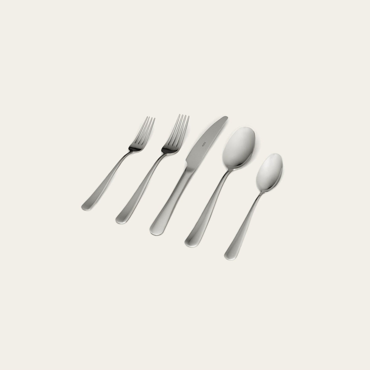 Flatware Set by Fable Home, shown in Polished Silver.