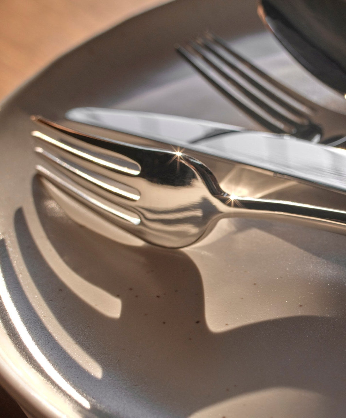 Flatware Set by Fable Home, shown in Polished Silver.