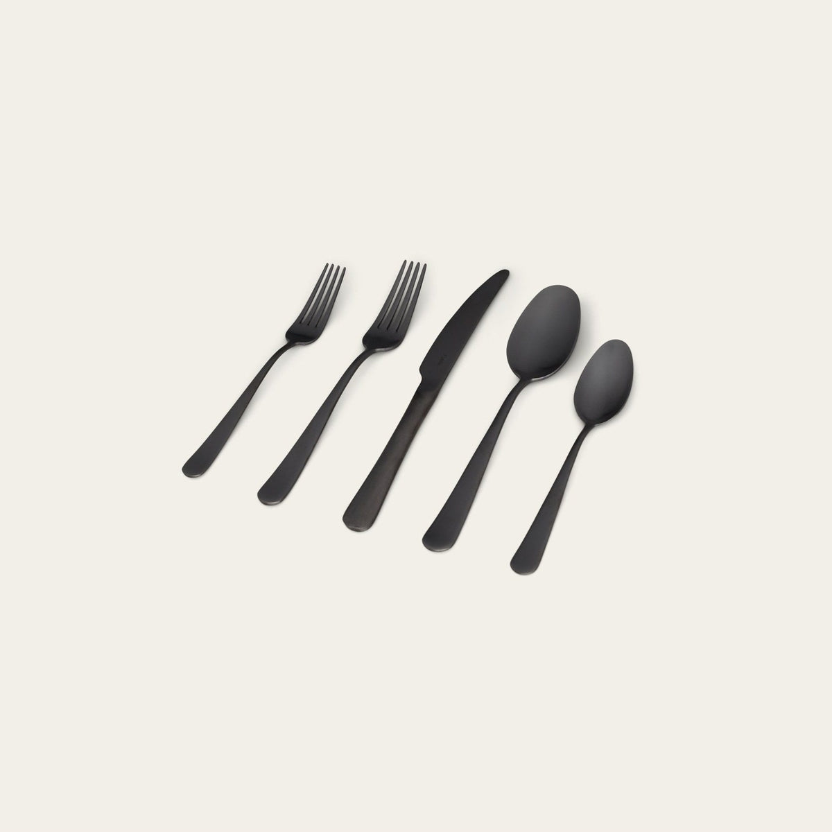 Flatware Set by Fable Home, shown in Matte Black.