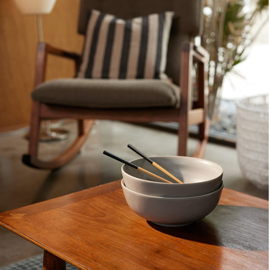 Ramen set bundles by Fable Home, in a beachgrassgreen/ashblack color. – #beachgrassgreen/ashblack