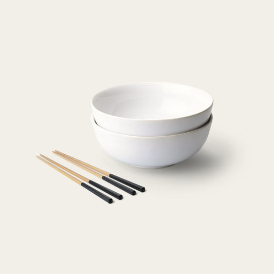 Ramen set bundles by Fable Home, in a pearlwhite/ashblack color. – #pearlwhite/ashblack