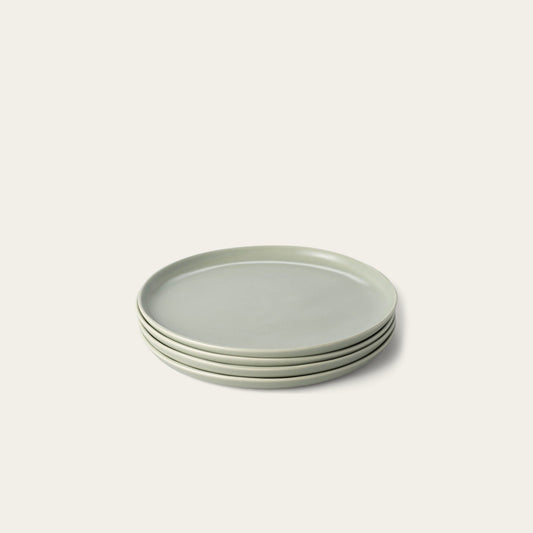 Salad plates dinnerware by Fable Home, shown in a beachgrassgreen finish. – #beachgrassgreen