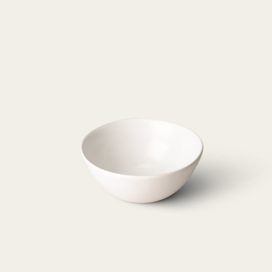 Single Breakfast Bowl Dinnerware Admin Speckled White