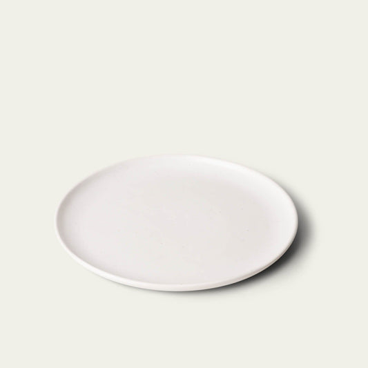 Single Lunch Plate Dinnerware Admin Speckled White 