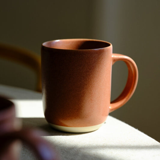Small Mugs by Fable Home, featured in a canyonclay finish. – #canyonclay