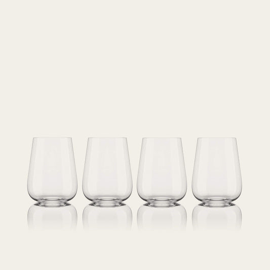 Stemless wine glasses glassware by Fable Home, in a clear color. – #clear