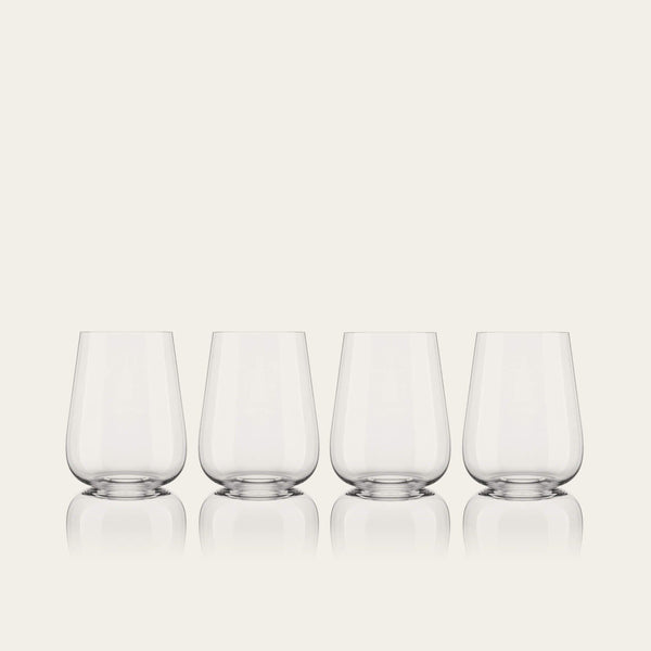 Stemless wine glasses glassware by Fable Home, in a clear color. – #clear