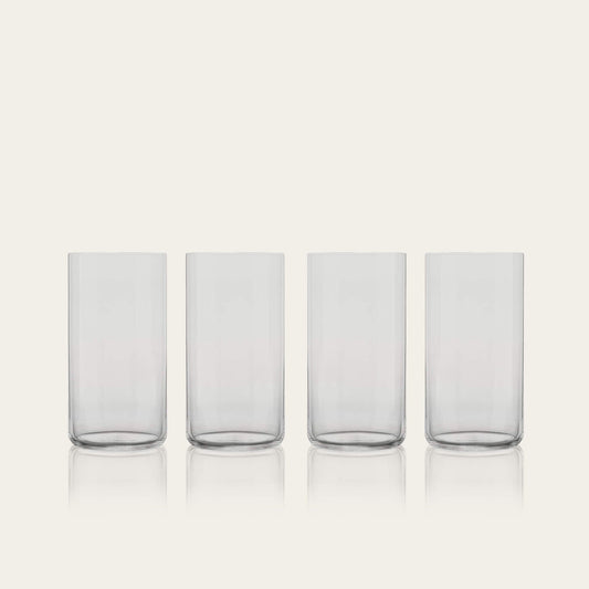 Tall glasses pro glassware by Fable Home, shown in a smokegray finish. – #smokegray